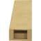 Ekena Millwork 5-inch W x 10-inch D x 10-inch H Copenhagen Rough Cedar Woodgrain TimberThane Knee Brace, Primed BRCUR05X10X10CHGRCPR - alternate 4